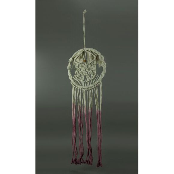 Purple Did Dyed Boho Cotton Macrame Dream Catcher - Picture 2 of 3